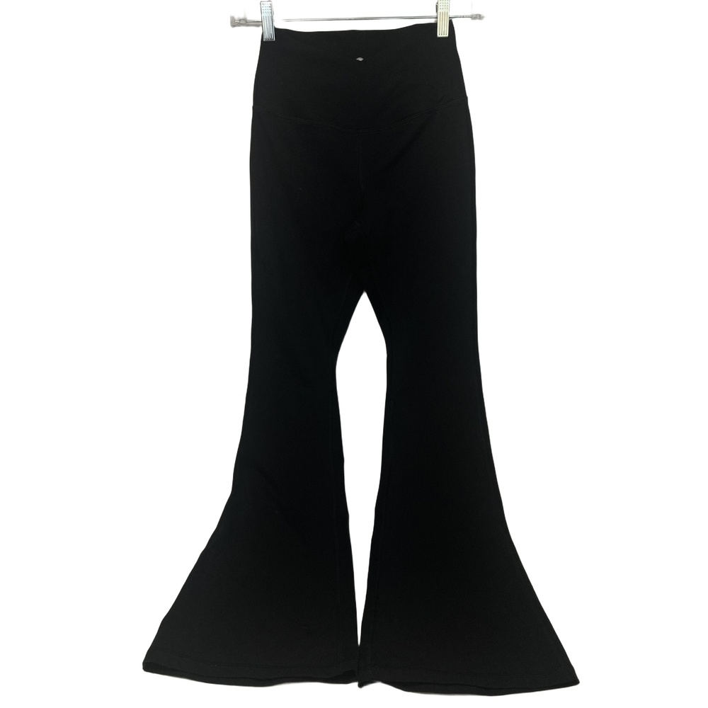 Yogalicious Crossover Flare Yoga Pants Women’s Small Black‎ High Waisted